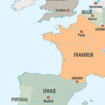 kaart van Europa (staatkundig)