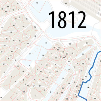 Amsterdam-6-posities-postcodekaart-1811-1812