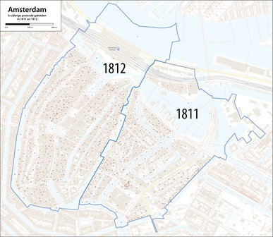 Amsterdam-6-posities-postcodekaart-1811-1812