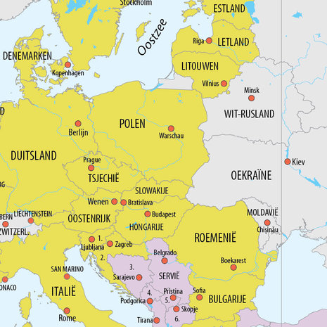 kaart van de Europese Unie