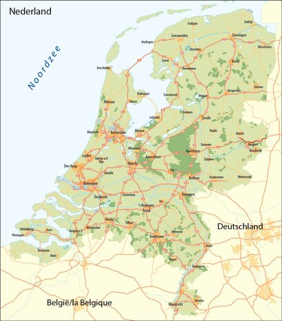 overzichtskaart Nederland