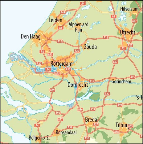 overzichtskaart Nederland