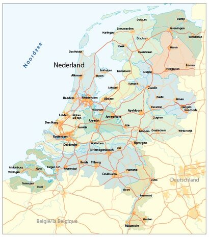 Digitale provinciekaart Nederland